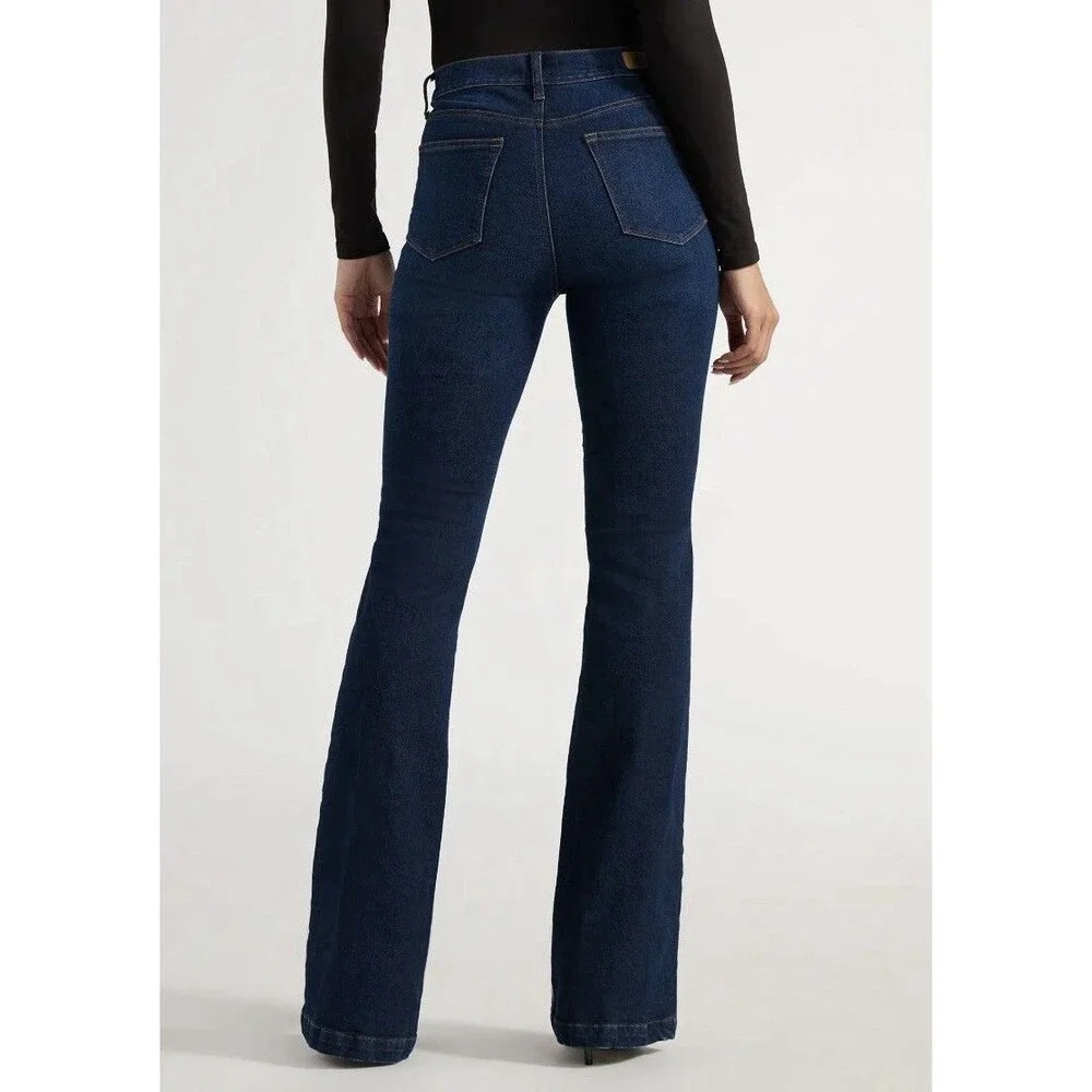 Sofia Jeans by Sofia Vergara High Rise Flare Dark Wash Blue Denim Jeans Size 12